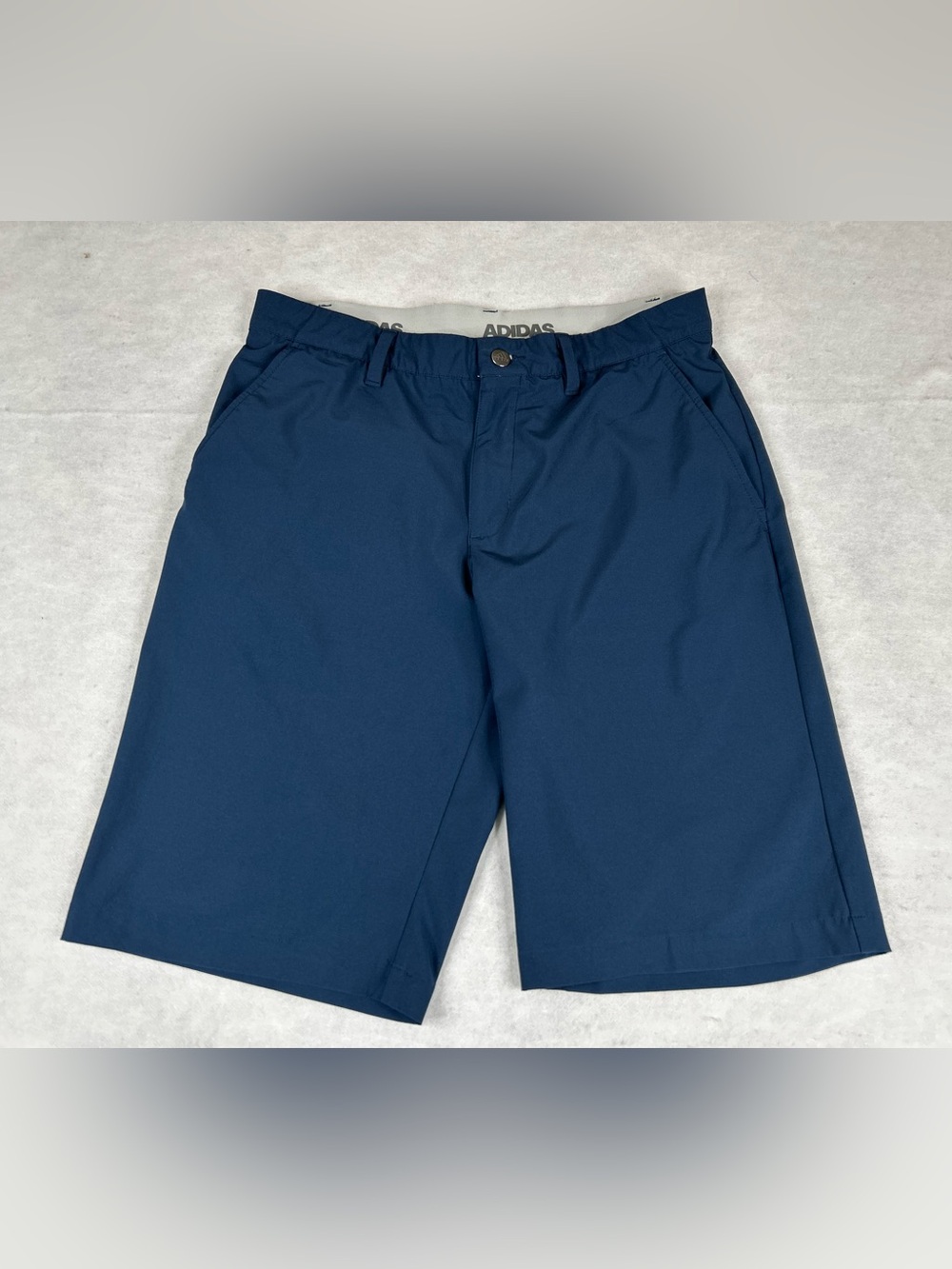 Adidas Golf Shorts Mens 32 Blue Performance Stretch 11 Inch Inseam Pockets
